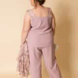 Daphne plus size trouser suit 6 Daphne back jacket off