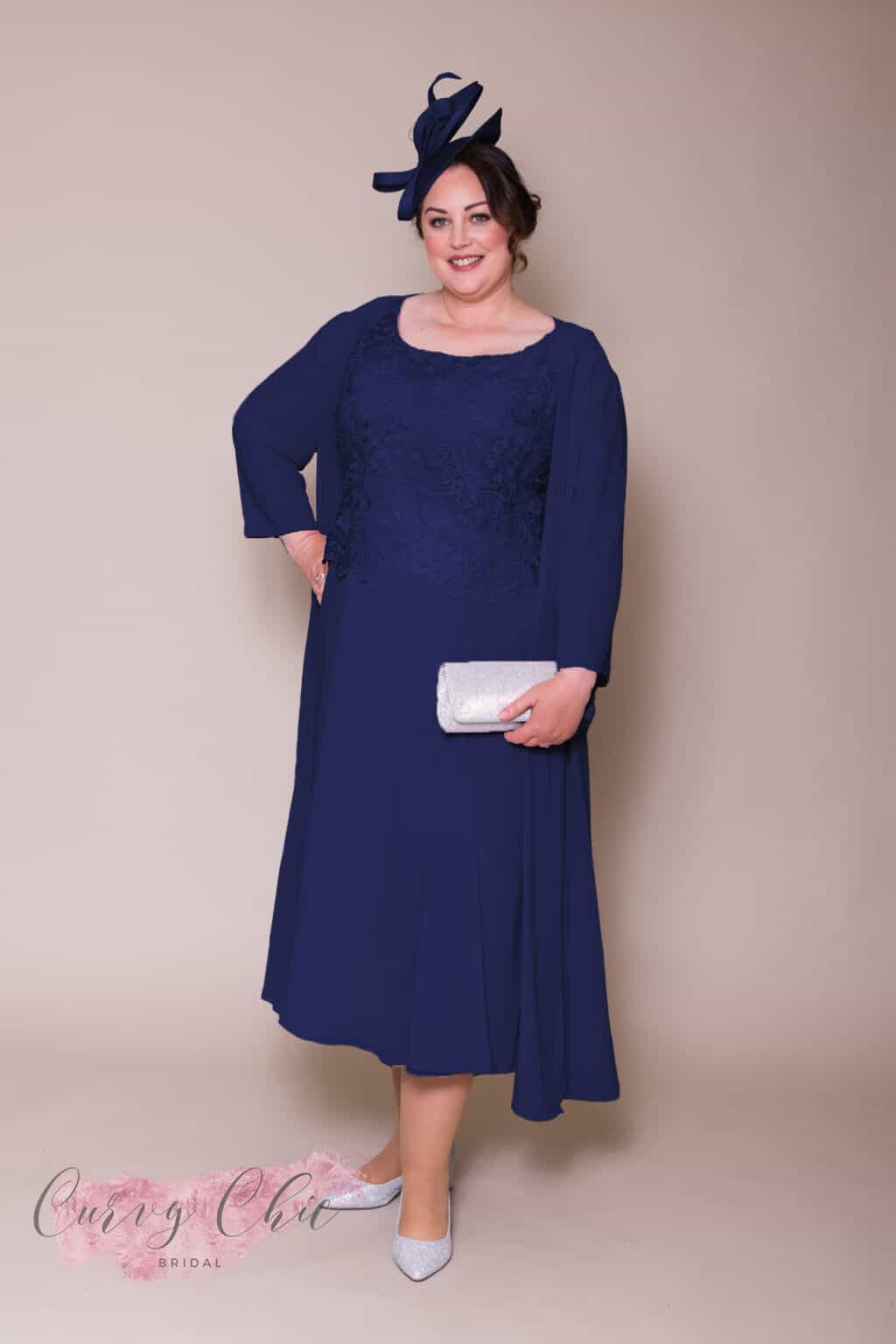 Jayne Dress Navy