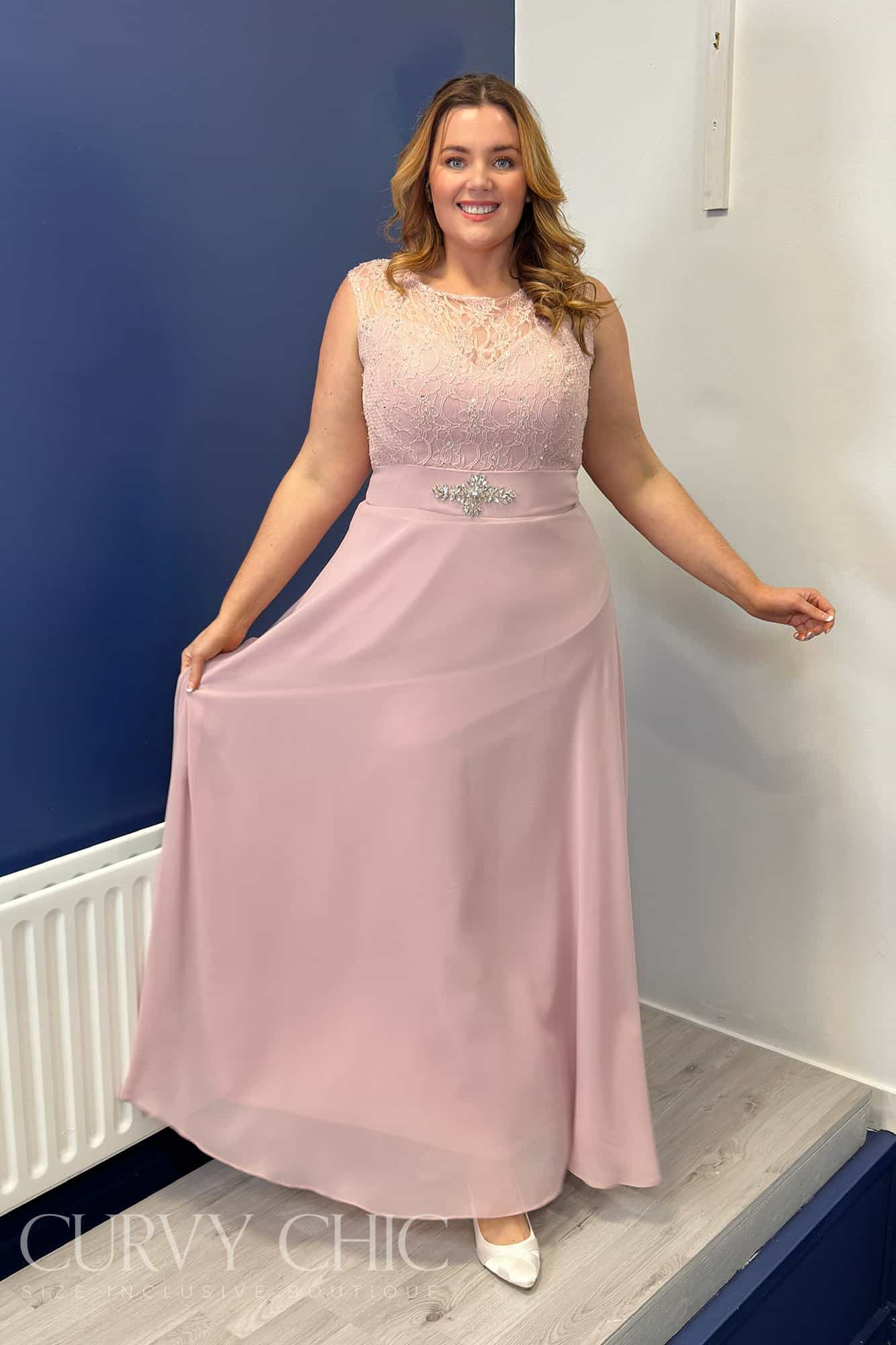 Odette-Blush-pink-bridesmaid-formal-plus-size-Dress-1 Odette Bridesmaid Dress Blush