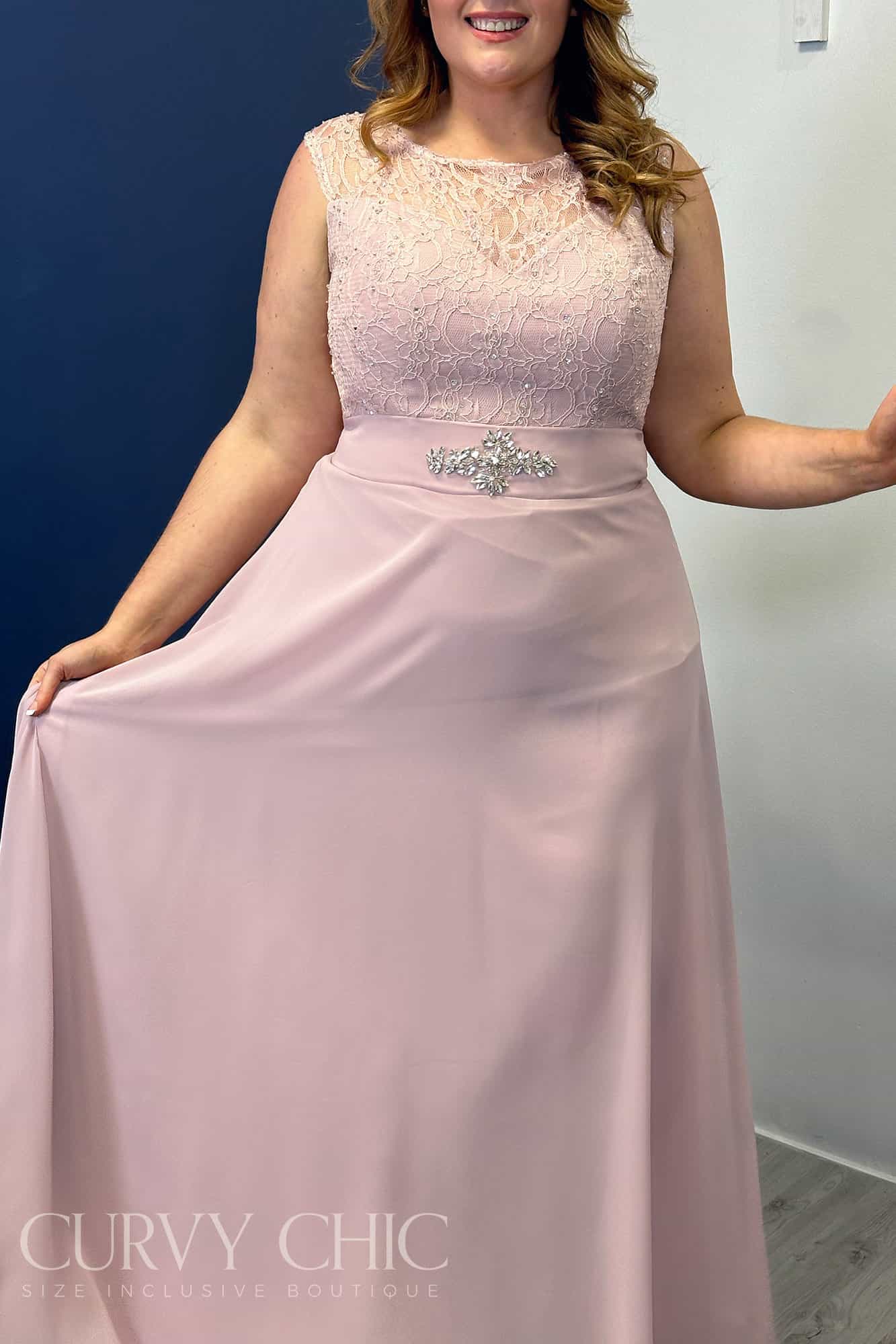 Odette-Blush-pink-bridesmaid-formal-plus-size-Dress-2 Odette Bridesmaid Dress Blush