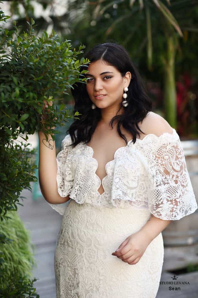 Plus size wedding gown