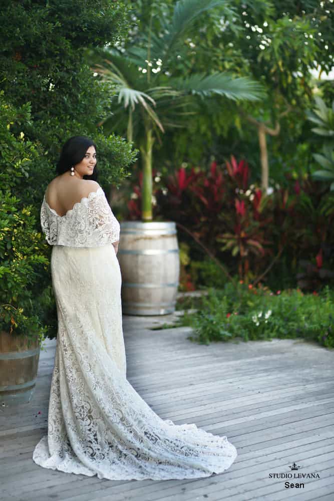 Plus size wedding gown