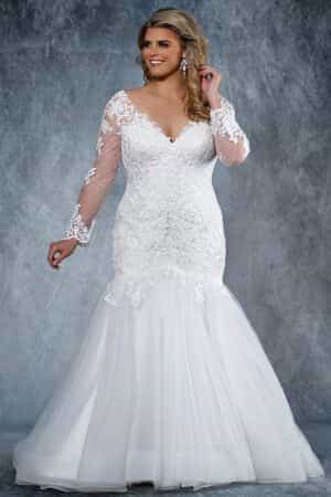 Mimi MB2026 Michelle Bridal Wedding Dress plus size curvy chic bridal