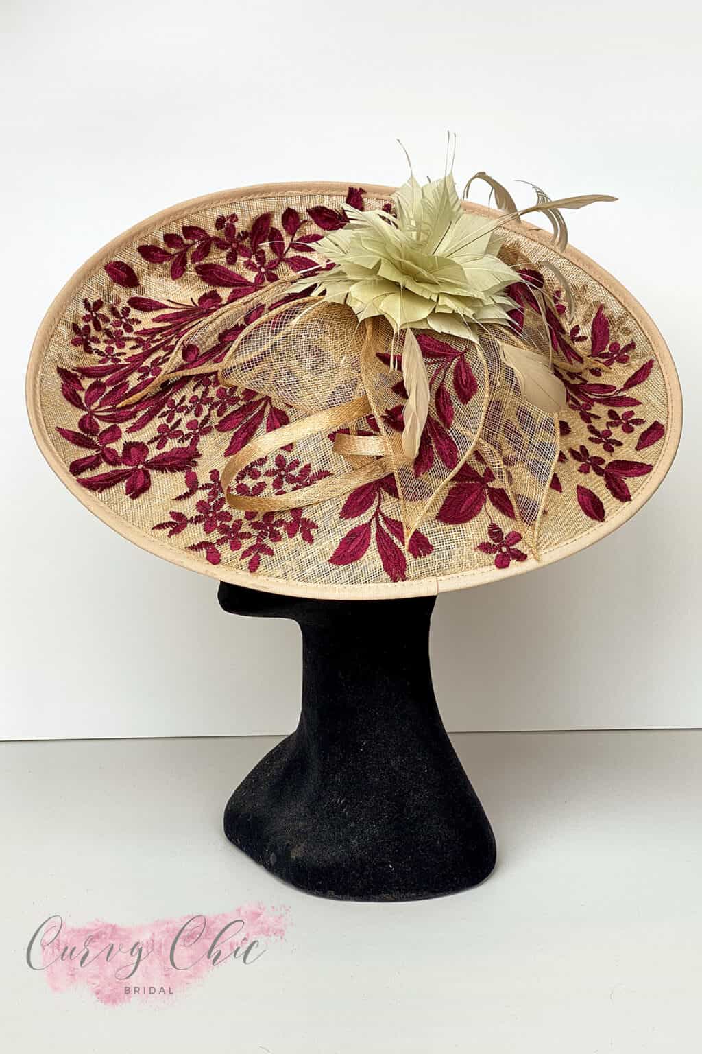 SANGRIA NUDE:BURG Sangria Burgundy & Nude Large Hatinator