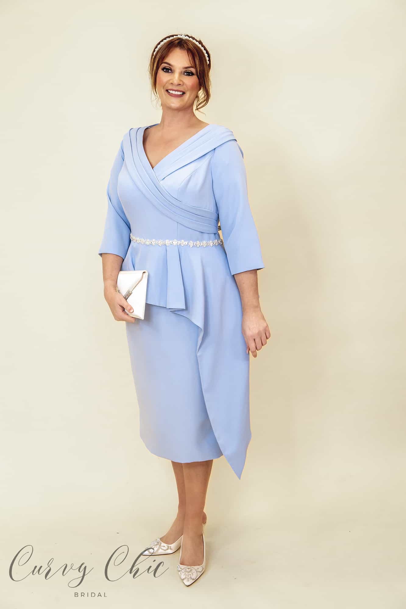 Veni dress 992002 front blissful blue