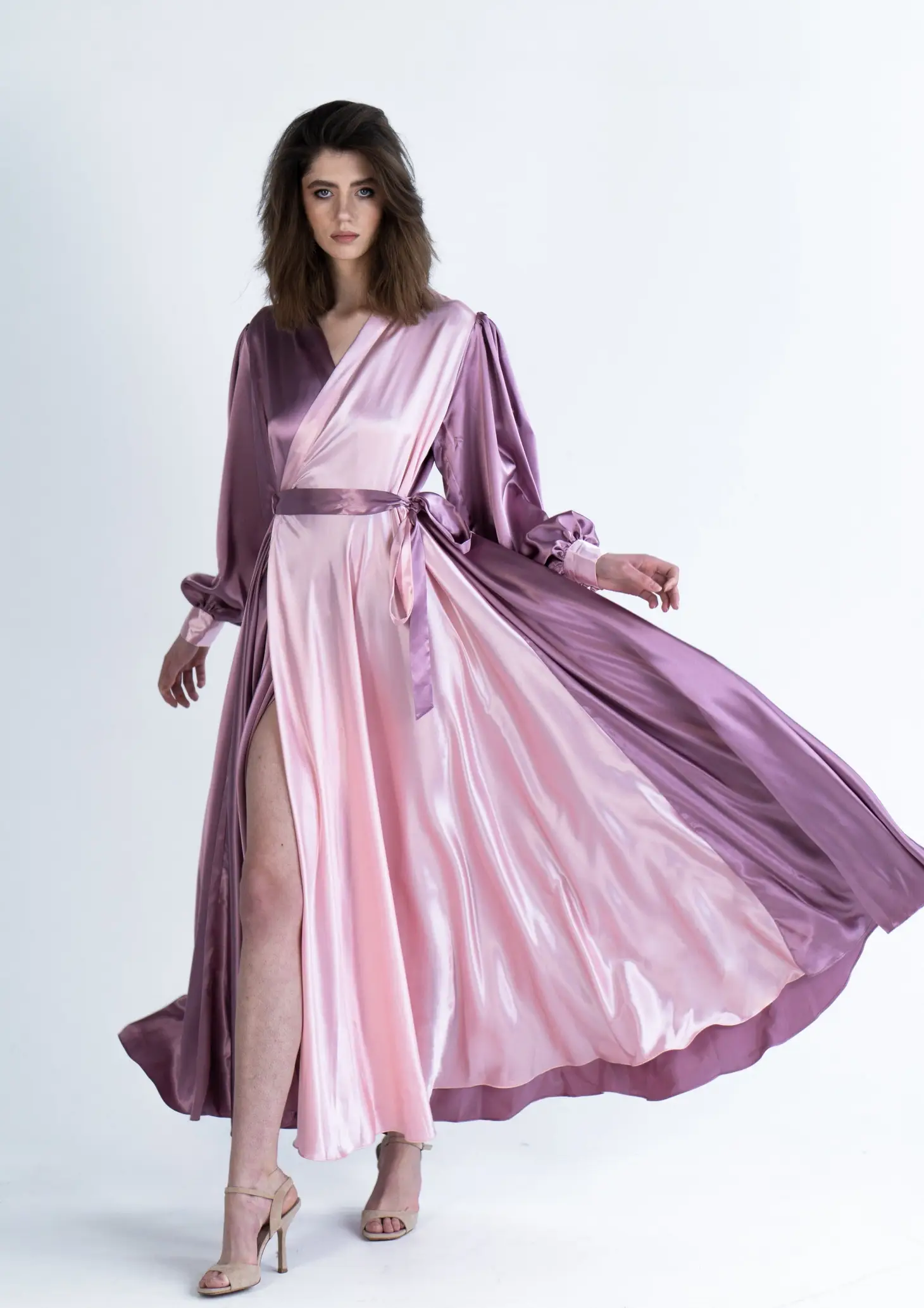 Light and dark purple wrap dress1 Light and dark purple wrap dress1