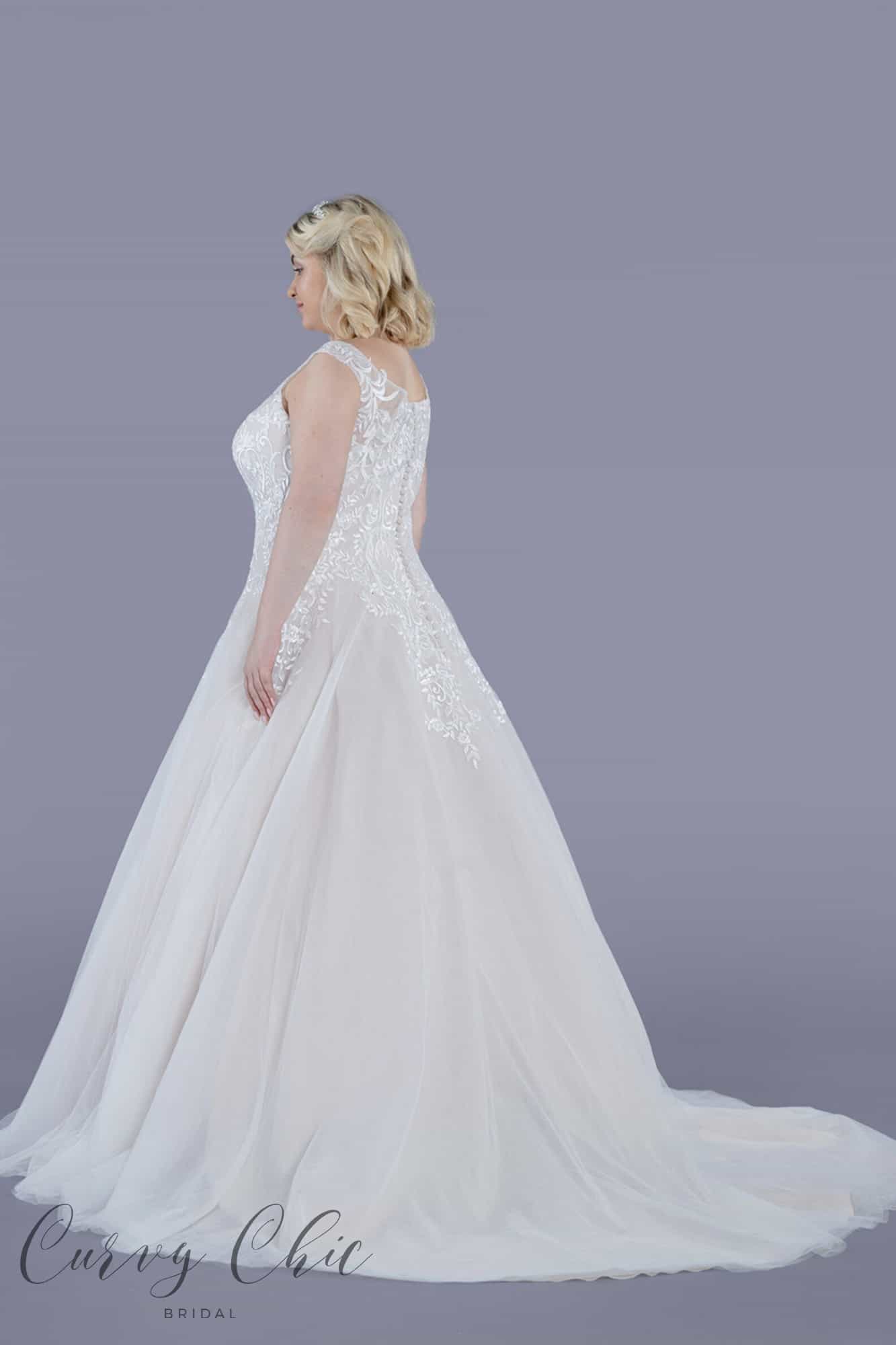 Rowan Wedding Dress by Millie Grace at Curvy Chic Bridal