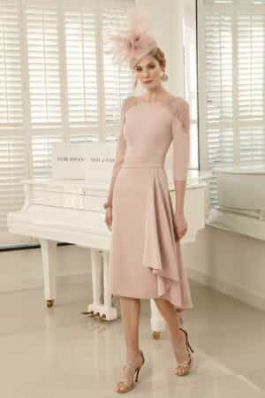 992109 Blush Pink Midi Dress Veni Infantino