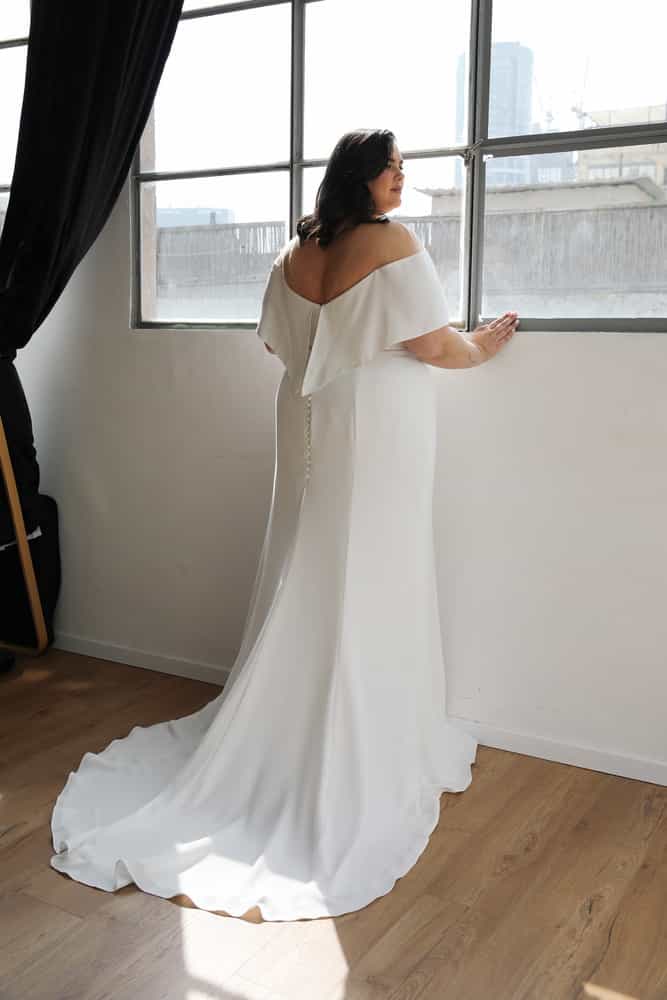 Lumiere Plus size Wedding dress collection by Studio Levana Oda by Studio Levana back