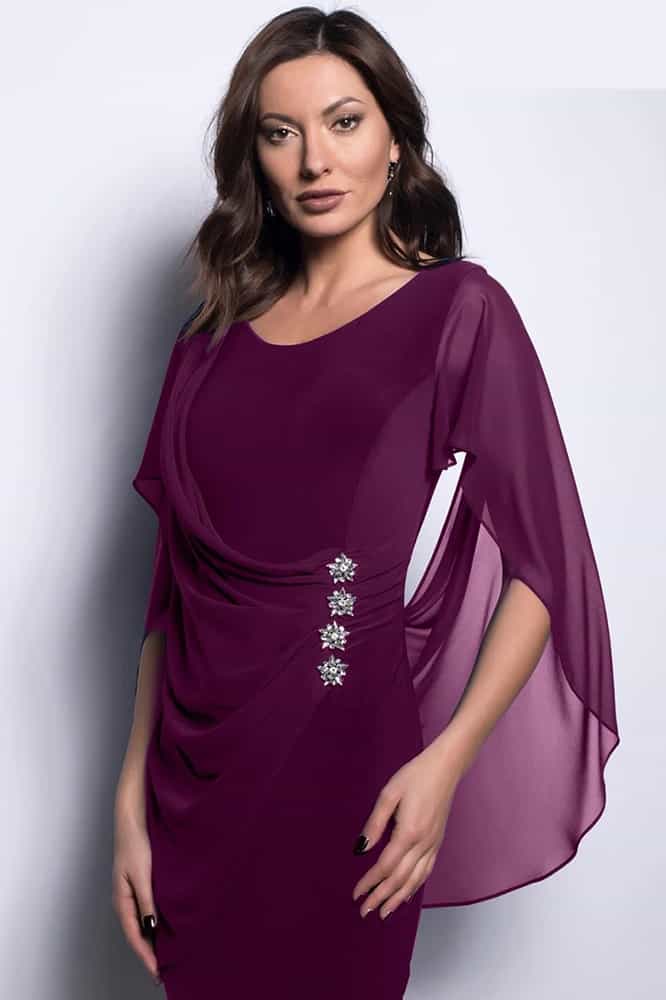 209228 Sangria Frank Lyman midi dress