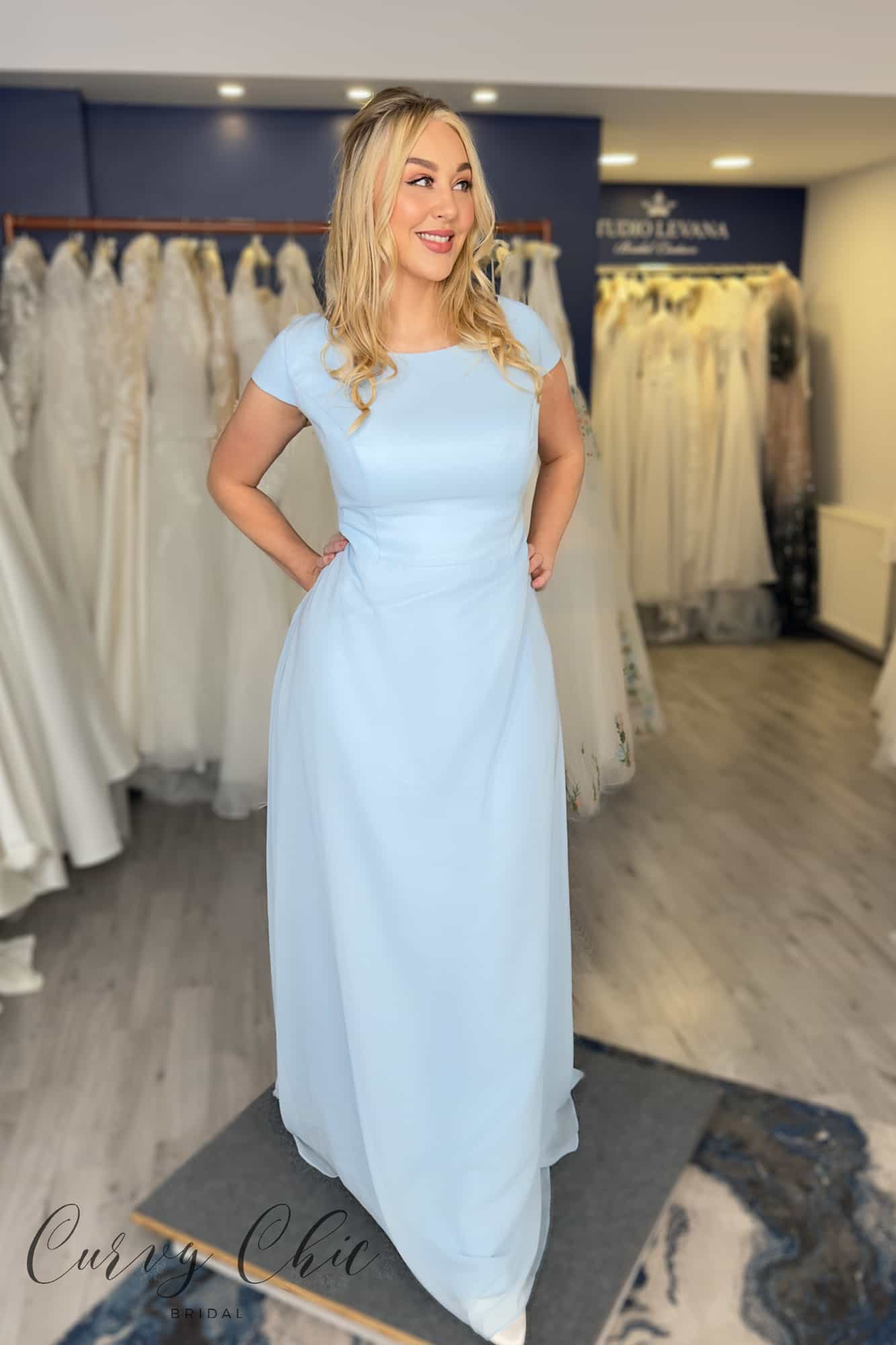 Sky-Blue-HW0213-Cowl-Back-Bridesmaid-Dress-Back-RJB Sky-Blue-HW0213-Cowl-Back-Bridesmaid-Dress-Back-RJB