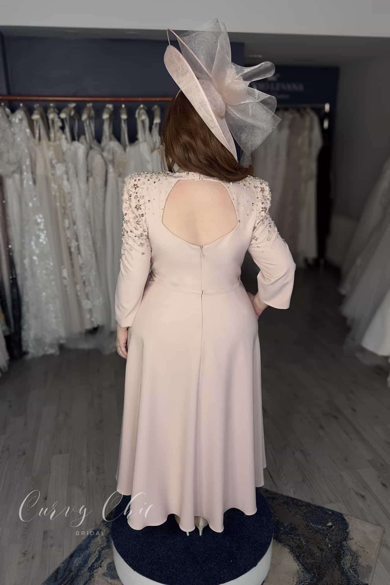 992576 blossom 2 Veni Infantino A Line Dress in Blossom back view